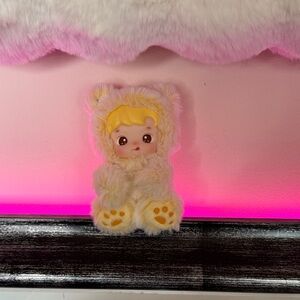 Hachipupu popmark Cute Plush yellow  Bear baby bag charm Doll